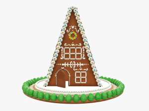 Christmas gingerbread house 3D Model