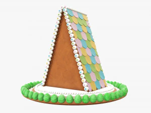 Christmas gingerbread house 3D Model