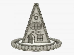 Christmas gingerbread house 3D Model