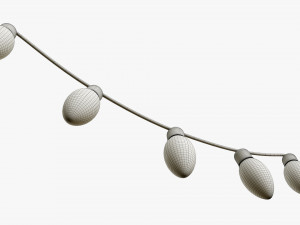 Christmas lights garland bulbs Modelo 3D