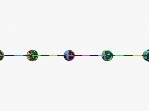 Christmas lights garland bulbs Modelo 3D