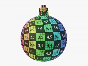 Christmas tree decoration 05 3D Model
