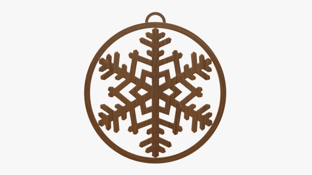 Christmas tree decoration 07 3D Model .c4d .max .obj .3ds .fbx .stl .blend 
