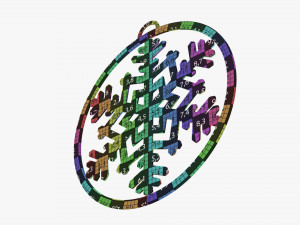 Christmas tree decoration 07 3D Model