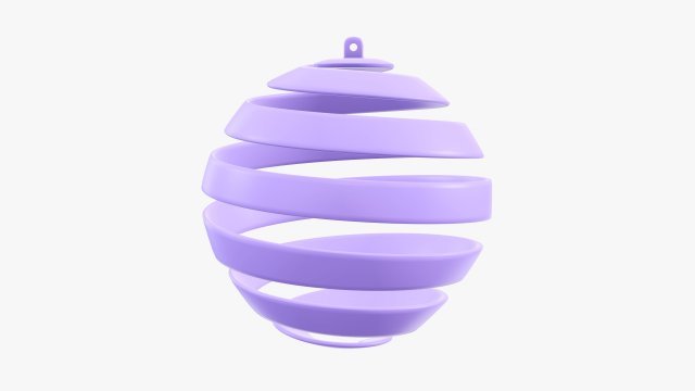 Christmas tree decoration 08 3D Модель .c4d .max .obj .3ds .fbx .stl .blend 