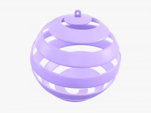 Decora&ccedil;&atilde;o de &aacute;rvore de natal 08 Modelo 3D