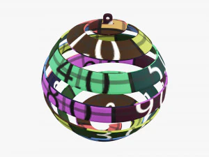 Decora&ccedil;&atilde;o de &aacute;rvore de natal 08 Modelo 3D