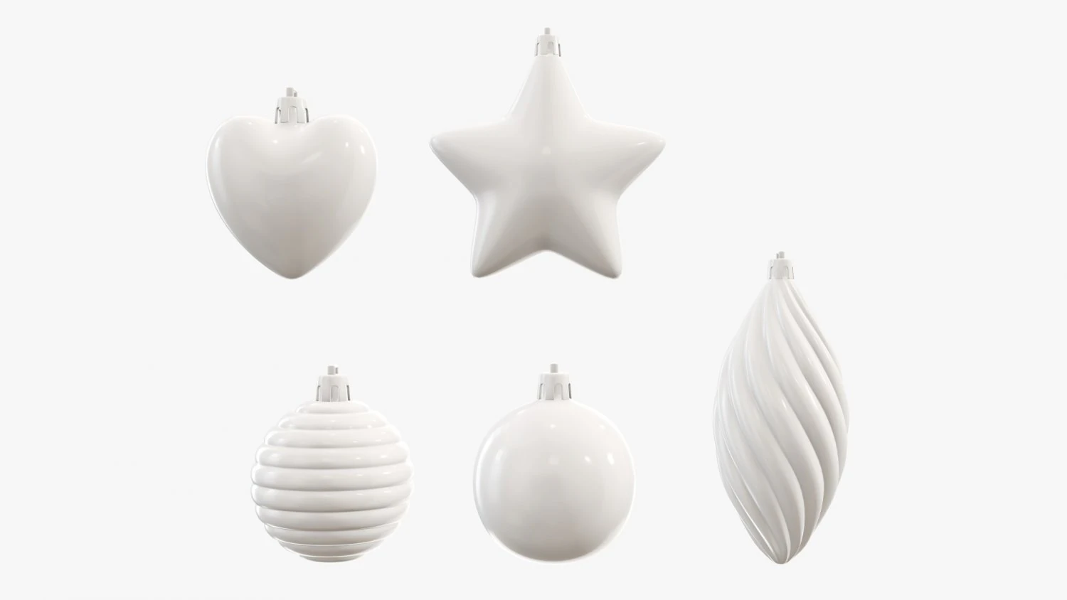 クリスマスツリーの飾り付け 3Dモデル .c4d .max .obj .3ds .fbx .stl .blend 