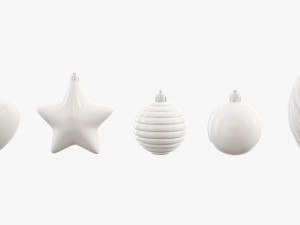 Christmas tree decorations 3D मॉडल