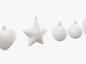 Christmas tree decorations 3D मॉडल