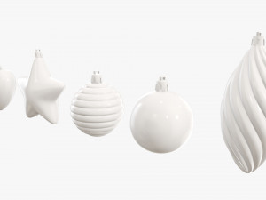 Christmas tree decorations 3D मॉडल