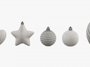 Christmas tree decorations 3D मॉडल