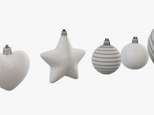 Christmas tree decorations 3D मॉडल