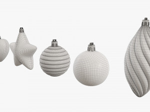 Christmas tree decorations 3D मॉडल