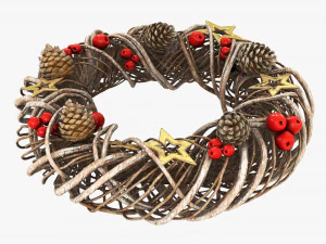 Christmas wreath 01 3D Model
