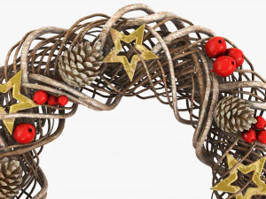 Christmas wreath 01 3D Model