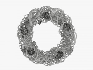 Christmas wreath 01 3D Модель
