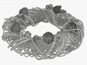 Christmas wreath 01 3D Модель