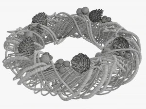 Christmas wreath 01 3D Model