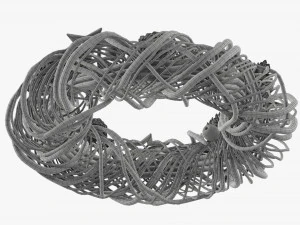 Christmas wreath 01 3D Model