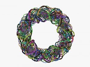 Christmas wreath 01 3D Модель
