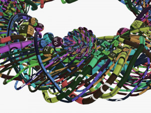 Christmas wreath 01 3D Модель