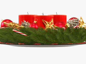 Christmas wreath 02 3D Model
