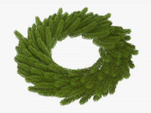 Christmas wreath 03 3D Model