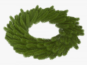Christmas wreath 03 3D Model