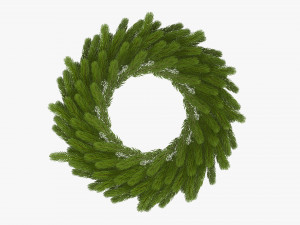 Christmas wreath 03 3D Model