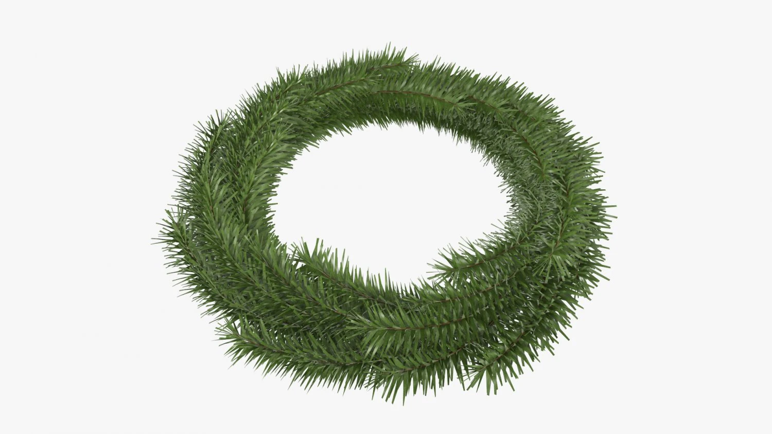 Christmas wreath 04 3D Model .c4d .max .obj .3ds .fbx .stl .blend 