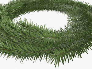 Christmas wreath 04 3D Model