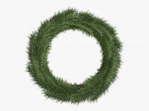 Christmas wreath 04 3D Model