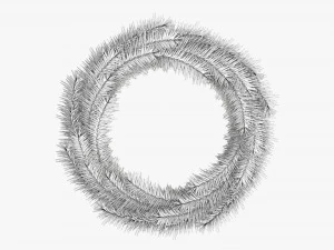 Christmas wreath 04 3D Model