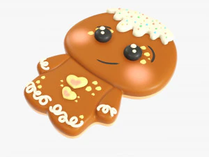Cookie cute girl 3D Model