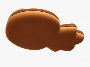 Cookie cute girl 3D Model