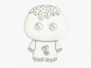 Cookie cute girl 3D Model