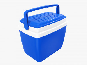 Cooler box with handle 3D Model