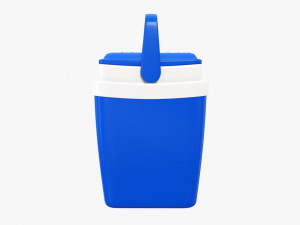 Cooler box with handle 3D Model