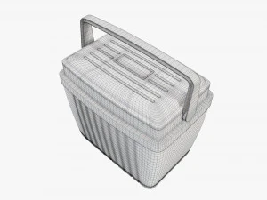 Cooler box with handle 3D Model
