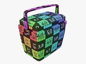 Cooler box with handle 3D Model