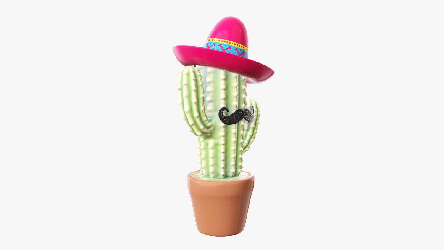 Cactus 3d pen. Cactus stylized.