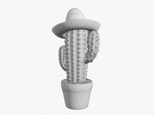 Decorative stylized cactus Modello 3D