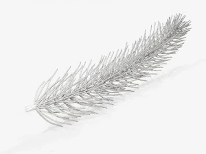 Fir tree branch 01 3D Model