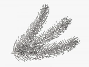Fir tree branch 03 3D Model