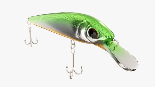 Fishing lure minnow type 01 3D Model in Sports Equipment 3DExport