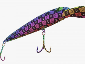 Fishing lure minnow type 01 Modelo 3D