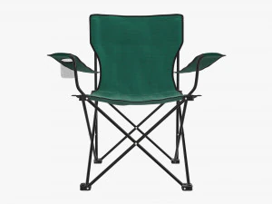 Folding camp armchair 3D Model
