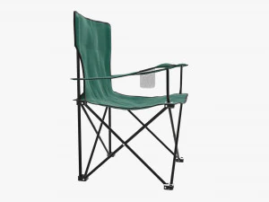 Folding camp armchair 3D Model