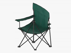 Folding camp armchair 3D Model